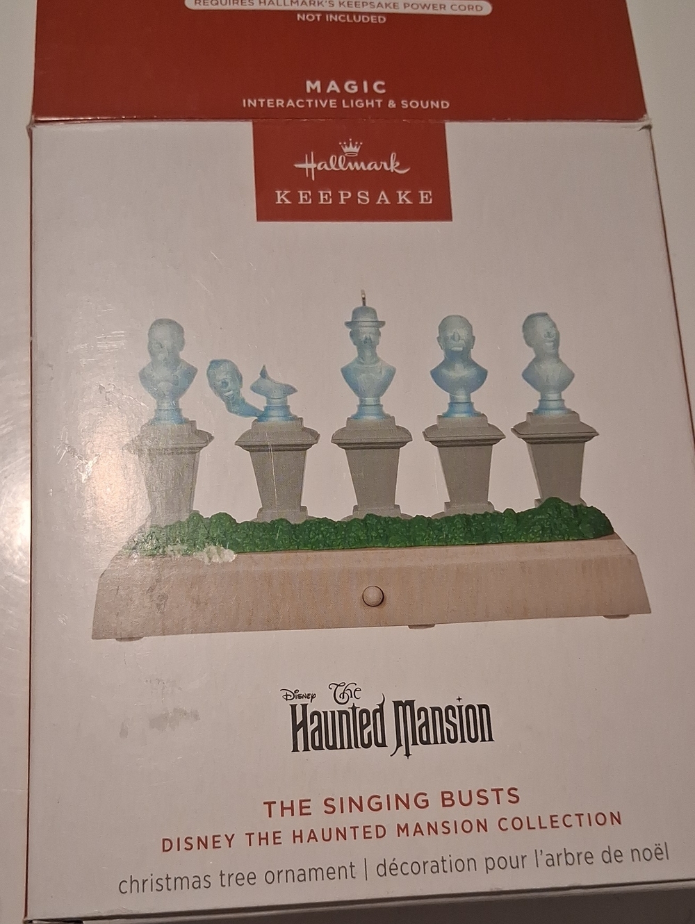 Hallmark Disney Haunted Mansion The Singing Busts Light Sound Keepsake Ornament